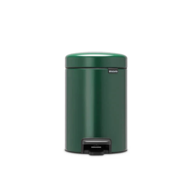Brabantia NewIcon Pedaalemmer 3 Liter Met Kunststof Binnenemmer - Pine Green 3 Brabantia NewIcon Pedaalemmer 3 Liter Met Kunststof Binnenemmer - Pine Green