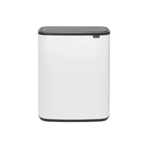 Brabantia Bo Touch Bin Afvalemmer 2 X 30 Liter Met 2 Kunststof Binnenemmers - White 3 Brabantia Bo Touch Bin Afvalemmer 2 X 30 Liter Met 2 Kunststof Binnenemmers - White