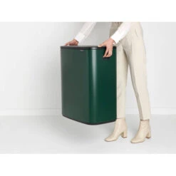 Brabantia Bo Touch Bin Afvalemmer 2 X 30 Liter Met 2 Kunststof Binnenemmers - Pine Green -Brabantia 2390592 a1a3616a