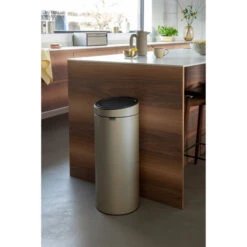 Brabantia Touch Bin Afvalemmer 30 Liter Met Kunststof Binnenemmer - Metallic Gold -Brabantia 2390594 22714912