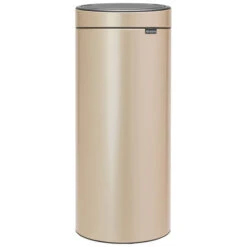 Brabantia Touch Bin Afvalemmer 30 Liter Met Kunststof Binnenemmer - Metallic Gold