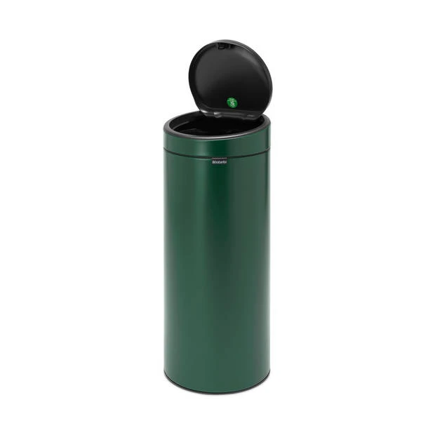 Brabantia Touch Bin Afvalemmer 30 Liter Met Kunststof Binnenemmer - Pine Green 7 Brabantia Touch Bin Afvalemmer 30 Liter Met Kunststof Binnenemmer - Pine Green - Afbeelding 5