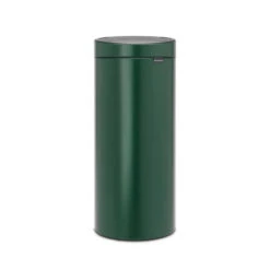 Brabantia Touch Bin Afvalemmer 30 Liter Met Kunststof Binnenemmer - Pine Green