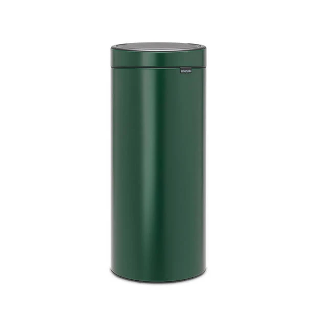 Brabantia Touch Bin Afvalemmer 30 Liter Met Kunststof Binnenemmer - Pine Green 3 Brabantia Touch Bin Afvalemmer 30 Liter Met Kunststof Binnenemmer - Pine Green