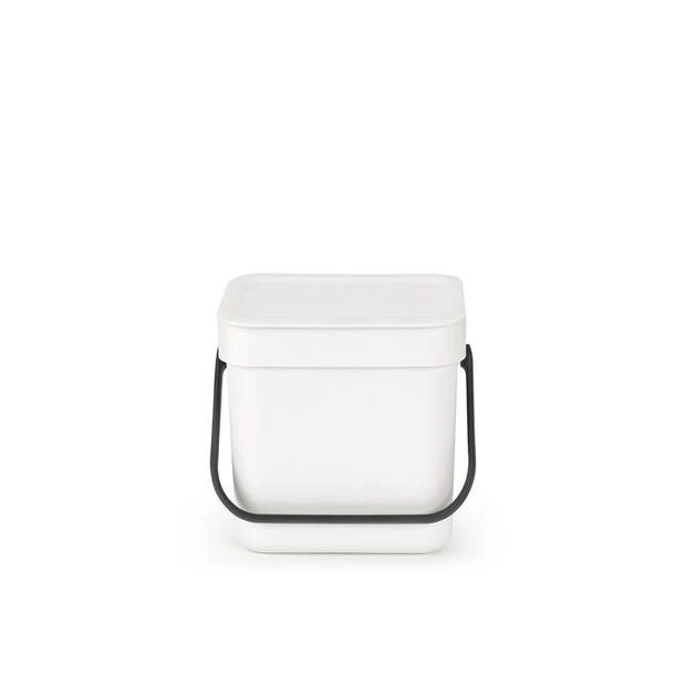 Brabantia Sort & Go Afvalbakje 3 Liter - White 3 Brabantia Sort & Go Afvalbakje 3 Liter - White