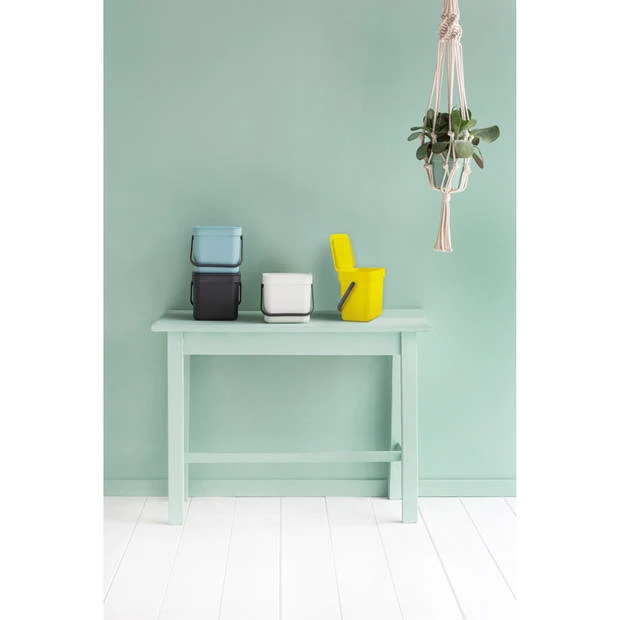 Brabantia Sort & Go Afvalbakje 3 Liter - White 8 Brabantia Sort & Go Afvalbakje 3 Liter - White - Afbeelding 6