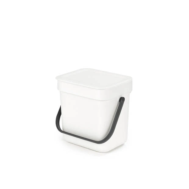 Brabantia Sort & Go Afvalbakje 3 Liter - White 6 Brabantia Sort & Go Afvalbakje 3 Liter - White - Afbeelding 4