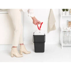 Brabantia Sort & Go Afvalemmer 25 Liter - Dark Grey -Brabantia 2390605 521e950d