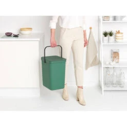 Brabantia Sort & Go Afvalemmer 25 Liter - Fir Green -Brabantia 2390607 60348382