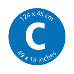 Brabantia Strijkplankhoes C, 124x45 Cm, Toplaag - Denim Blue -Brabantia 2390629 3dfd9776