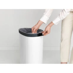 Brabantia Wasbox 55 Liter - White / Dark Grey Kunststof Deksel -Brabantia 2392718 a3c87ab8