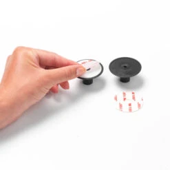 Brabantia ReNew Handdoekhaakjes, Set Van 2 - Dark Grey -Brabantia 2398338 39487b55