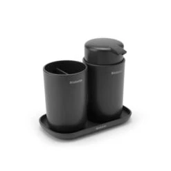 Brabantia ReNew Badkameraccessoires, Set Van 3 - Dark Grey -Brabantia 2398355 1abac490