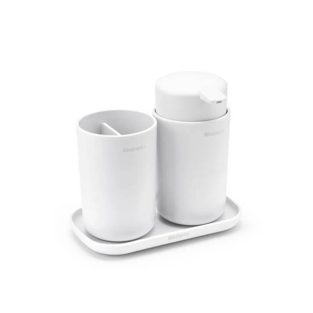 Brabantia ReNew Badkameraccessoires, Set Van 3 - White 5 Brabantia ReNew Badkameraccessoires, Set Van 3 - White - Afbeelding 3