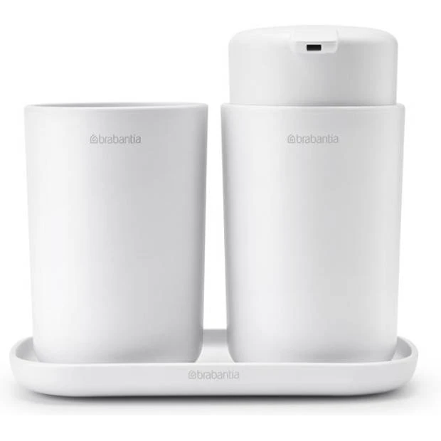 Brabantia ReNew Badkameraccessoires, Set Van 3 - White 3 Brabantia ReNew Badkameraccessoires, Set Van 3 - White