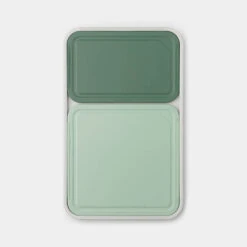 Brabantia Tasty+ Snijplankenset Plus Dienblad, 3-delig - Light Grey/Jade Green/Fir Green