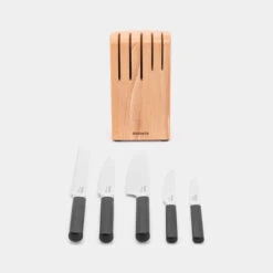 Brabantia Profile Messenblok Hout Met 5 Messen - Beukenhout -Brabantia 3248941 25d96293