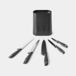 Brabantia Tasty+ Messenblok Plus 5 Messen - Dark Grey 8 Brabantia Tasty+ Messenblok Plus 5 Messen - Dark Grey -Brabantia 3248944 400ac53a