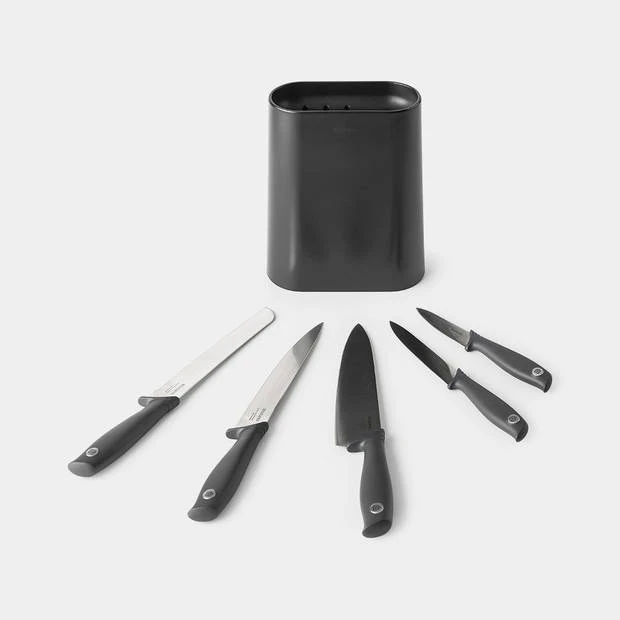 Brabantia Tasty+ Messenblok Plus 5 Messen - Dark Grey 5 Brabantia Tasty+ Messenblok Plus 5 Messen - Dark Grey - Afbeelding 3