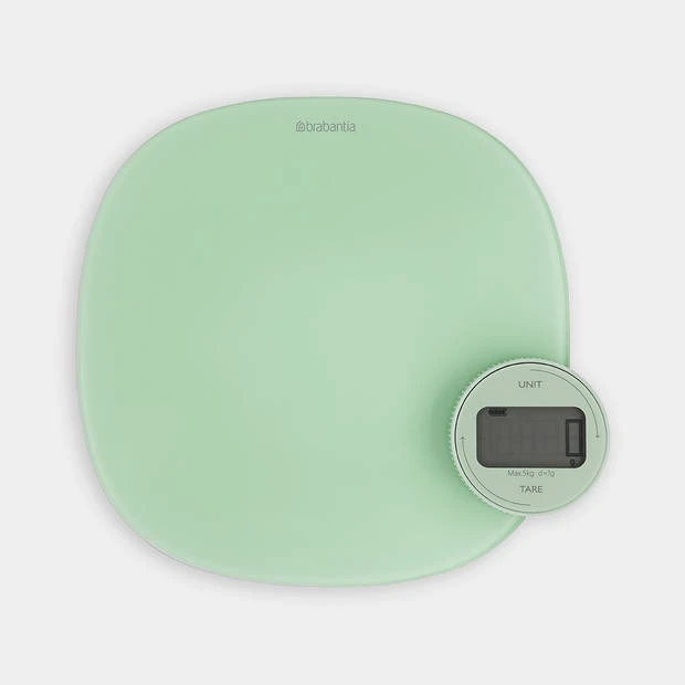 Brabantia Tasty+ Keukenweegschaal Digitaal, Met Dynamo - Jade Green 3 Brabantia Tasty+ Keukenweegschaal Digitaal, Met Dynamo - Jade Green