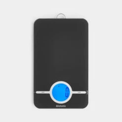 Brabantia Tasty+ Keukenweegschaal Digitaal, Op Batterijen - Dark Grey