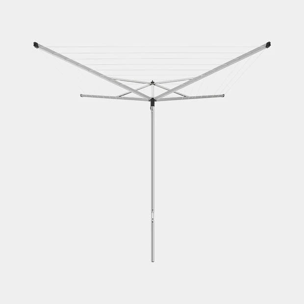 Brabantia Essential Droogmolen 40 Meter Met Bodemhuls - Metallic Grey 4 Brabantia Essential Droogmolen 40 Meter Met Bodemhuls - Metallic Grey - Afbeelding 2