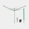 Brabantia Lift-o-Matic Droogmolen 50 Meter Met Grondanker, Beschermhoes, Wasknijpertasje En Wasknijpers - Leaf Green 2 Brabantia Lift-o-Matic Droogmolen 50 Meter Met Grondanker, Beschermhoes, Wasknijpertasje En Wasknijpers - Leaf Green -Brabantia 3251518 207a8399