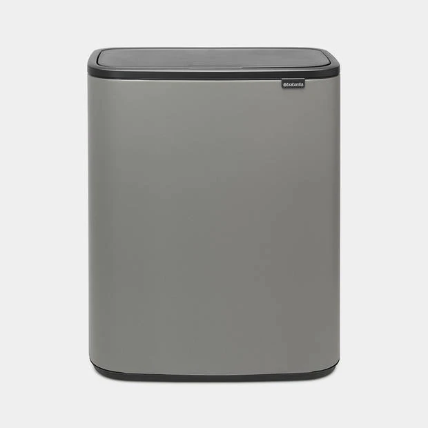 Brabantia Bo Touch Bin Afvalemmer 2 X 30 Liter Met 2 Kunststof Binnenemmers - Mineral Concrete Grey 3 Brabantia Bo Touch Bin Afvalemmer 2 X 30 Liter Met 2 Kunststof Binnenemmers - Mineral Concrete Grey