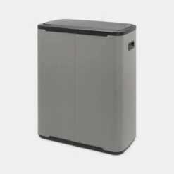 Brabantia Bo Touch Bin Afvalemmer 2 X 30 Liter Met 2 Kunststof Binnenemmers - Mineral Concrete Grey 9 Brabantia Bo Touch Bin Afvalemmer 2 X 30 Liter Met 2 Kunststof Binnenemmers - Mineral Concrete Grey -Brabantia 3251586 d0271420