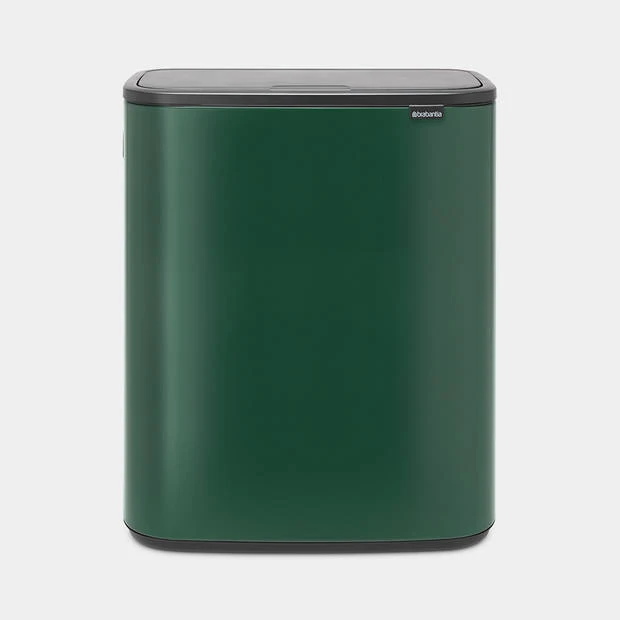 Brabantia Bo Touch Bin Afvalemmer 60 Liter Met Kunststof Binnenemmer - Pine Green 3 Brabantia Bo Touch Bin Afvalemmer 60 Liter Met Kunststof Binnenemmer - Pine Green
