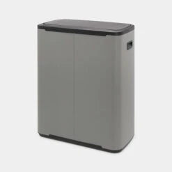Brabantia Bo Touch Bin Afvalemmer 60 Liter Met Kunststof Binnenemmer - Mineral Concrete Grey -Brabantia 3251590 25f4ebdd