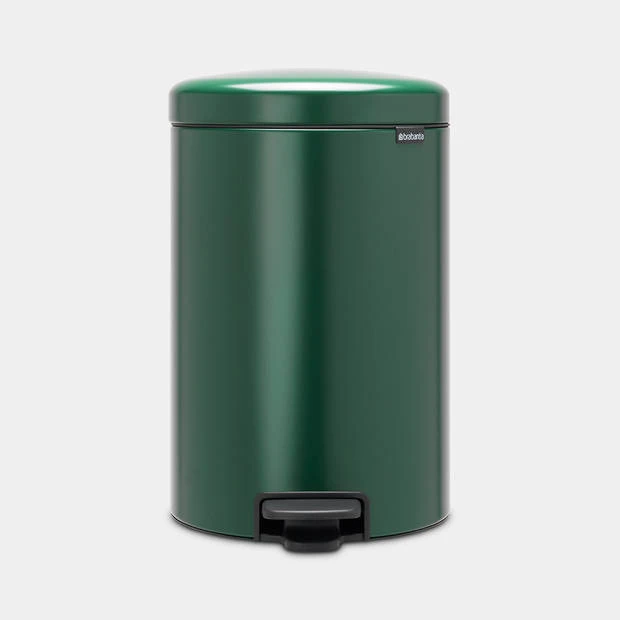 Brabantia NewIcon Pedaalemmer 20 Liter Met Kunststof Binnenemmer - Pine Green 3 Brabantia NewIcon Pedaalemmer 20 Liter Met Kunststof Binnenemmer - Pine Green