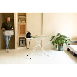 Brabantia Strijkplank B, 124x38 Cm Calm Rustle Met Solide Stoomunithouder - White 25 -Brabantia 3615934 f6bdc989