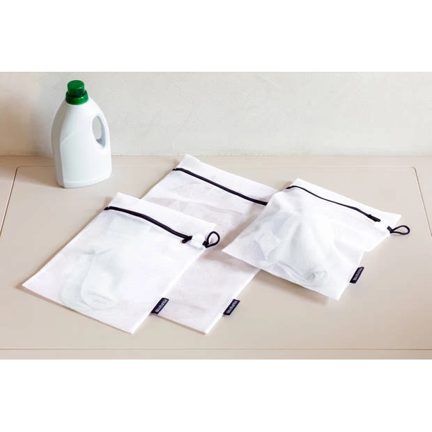 Brabantia Waszakjes In 2 Maten, Set Van 3 - White / Grey 8 Brabantia Waszakjes In 2 Maten, Set Van 3 - White / Grey - Afbeelding 6