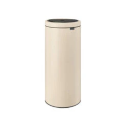 Brabantia Touch Bin Flat Top Afvalemmer 30 Liter Met Kunststof Binnenemmer - Soft Beige