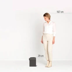 Brabantia NewIcon Pedaalemmer 5 Liter Met Kunststof Binnenemmer - Soft Beige -Brabantia 3714575 6cb3cf25