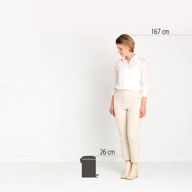 Brabantia NewIcon Pedaalemmer 3 Liter Met Kunststof Binnenemmer - Dreamy Blue 10 Brabantia NewIcon Pedaalemmer 3 Liter Met Kunststof Binnenemmer - Dreamy Blue - Afbeelding 8