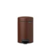 Brabantia NewIcon Pedaalemmer 3 Liter Met Kunststof Binnenemmer - Mineral Cosy Brown
