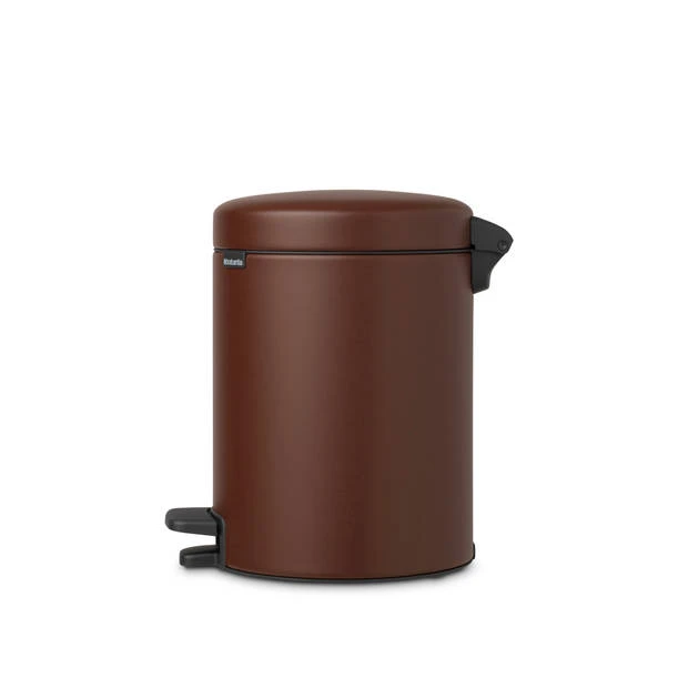 Brabantia NewIcon Pedaalemmer 5 Liter Met Kunststof Binnenemmer - Mineral Cosy Brown 6 Brabantia NewIcon Pedaalemmer 5 Liter Met Kunststof Binnenemmer - Mineral Cosy Brown - Afbeelding 4