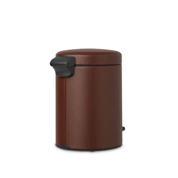 Brabantia NewIcon Pedaalemmer 5 Liter Met Kunststof Binnenemmer - Mineral Cosy Brown 4 Brabantia NewIcon Pedaalemmer 5 Liter Met Kunststof Binnenemmer - Mineral Cosy Brown - Afbeelding 2
