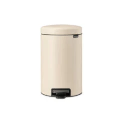 Brabantia NewIcon Pedaalemmer 12 Liter Met Kunststof Binnenemmer - Soft Beige