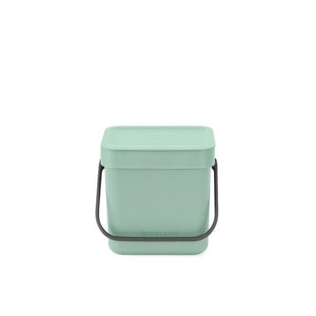 Brabantia Sort & Go Afvalbakje 3 Liter - Jade Green 3 Brabantia Sort & Go Afvalbakje 3 Liter - Jade Green