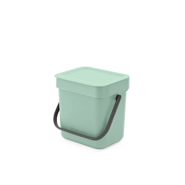 Brabantia Sort & Go Afvalbakje 3 Liter - Jade Green 6 Brabantia Sort & Go Afvalbakje 3 Liter - Jade Green - Afbeelding 4