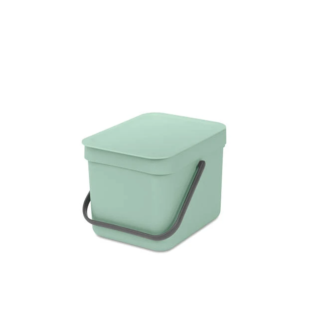 Brabantia Sort & Go Afvalemmer 6 Liter - Jade Green 6 Brabantia Sort & Go Afvalemmer 6 Liter - Jade Green - Afbeelding 4