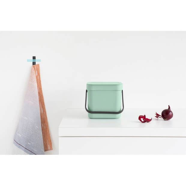 Brabantia Sort & Go Afvalemmer 6 Liter - Jade Green 8 Brabantia Sort & Go Afvalemmer 6 Liter - Jade Green - Afbeelding 6
