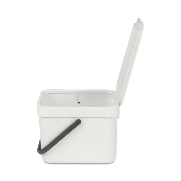 Brabantia Sort & Go Afvalemmer 6 Liter - Light Grey 5 Brabantia Sort & Go Afvalemmer 6 Liter - Light Grey - Afbeelding 3