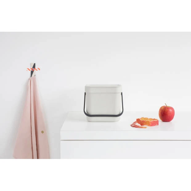 Brabantia Sort & Go Afvalemmer 6 Liter - Light Grey 8 Brabantia Sort & Go Afvalemmer 6 Liter - Light Grey - Afbeelding 6