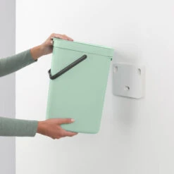 Brabantia Sort & Go Afvalemmer 12 Liter - Jade Green -Brabantia 3729916 158992f1