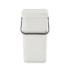 Brabantia Sort & Go Afvalemmer 12 Liter - Light Grey