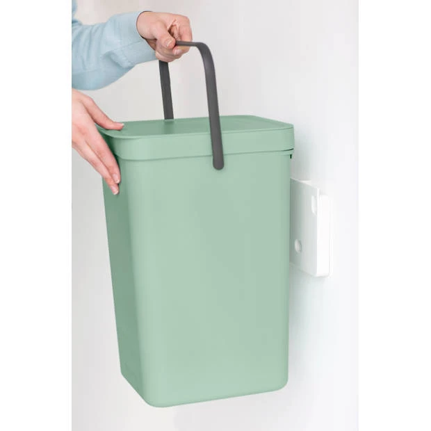 Brabantia Sort & Go Afvalemmer 16 Liter - Jade Green 7 Brabantia Sort & Go Afvalemmer 16 Liter - Jade Green - Afbeelding 5